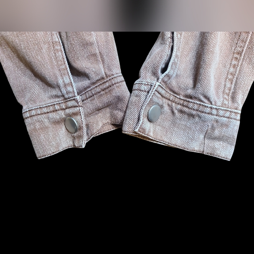 Entro Rust Jean Jacket 100% Cotton Size Small - Picture 3 of 3